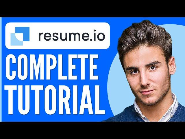 resume.io Tutorial for Beginners | How to Use resume.io in 2024