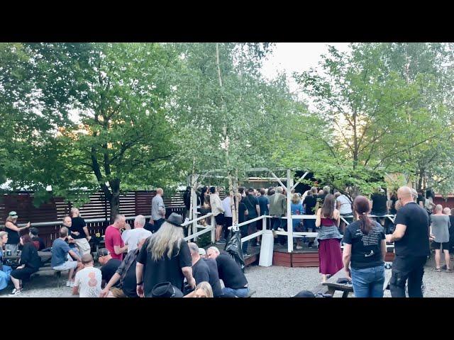 Strolling around at a concert at Ekermanska Malmgården, Södermalm