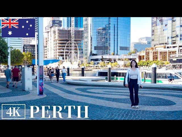 Elizabeth Quay in Perth, Australia 4K 2024