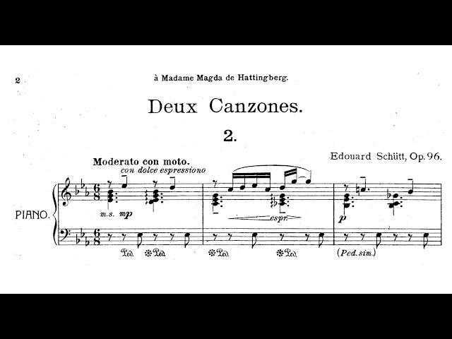 Eduard Schütt | Canzone, Op.96/2