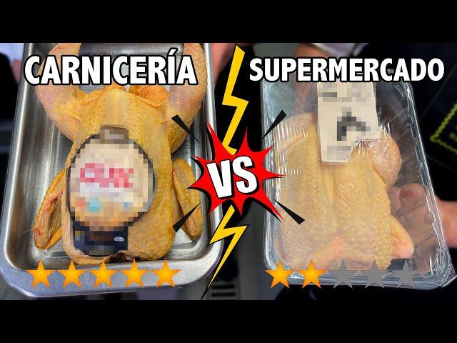 ¿ANTIBIÓTICOS y COLORANTE amarillo?| Pollo Amarillo Carnicería vs Bandeja de SUPERMERCADO