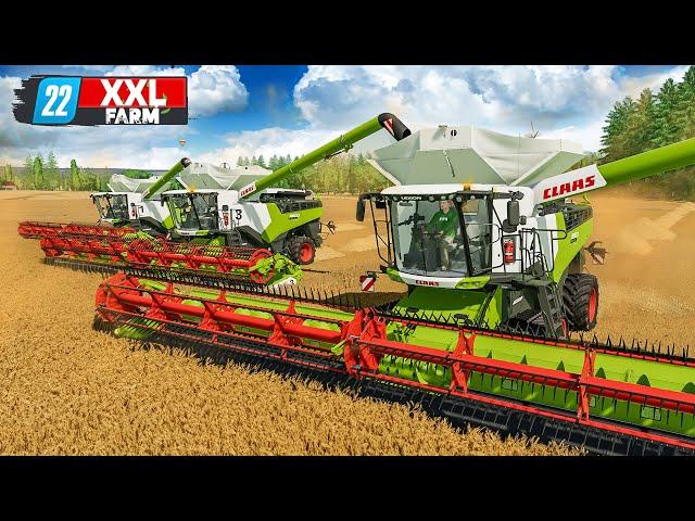 3 DRESCHER im Einsatz in der XXL-Ernte! | XXL Farm 2 #21 | FARMING SIMULATOR 22