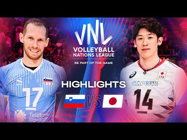  SLO vs.  JPN - Semi Finals | Highlights | Men's VNL 2024