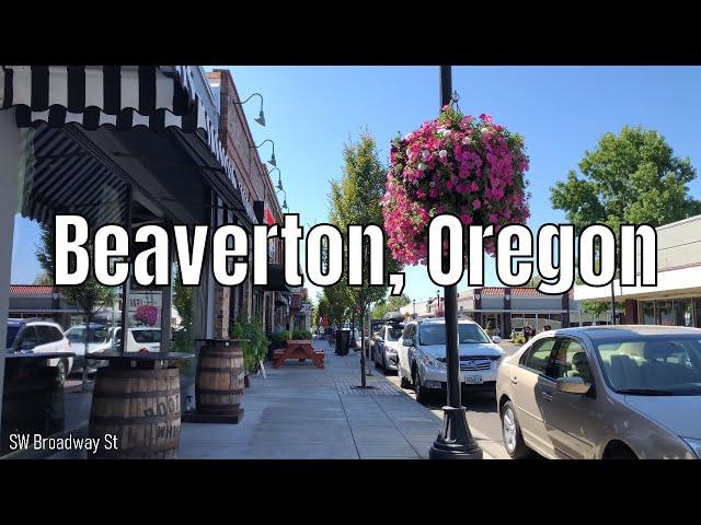 Beaverton, Oregon (Old Town, Parks) 4k60 Walking Tour Binaural Audio