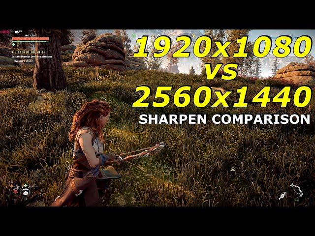 1920x1080 vs 2560x1440 ( SHARPEN COMPARISON )