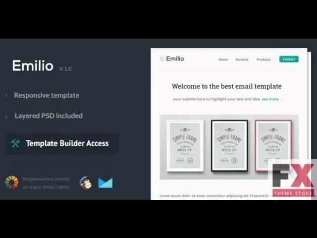 Preview Emilio - Responsive Email Template TForest