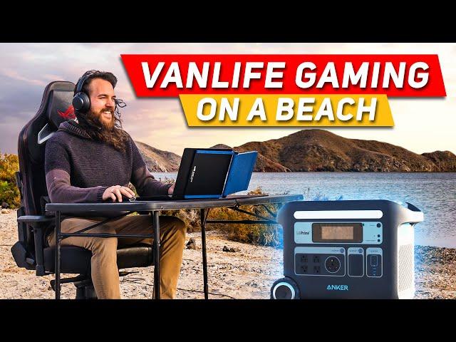 The EASIEST Off-Grid Power for Vanlife Gaming | Anker Powerhouse 767