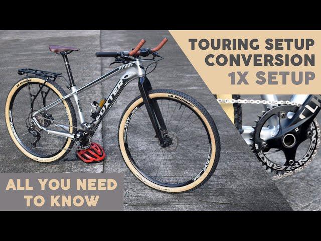 Touring Bike Conversion - 2x to 1x Setup with Denham Bars