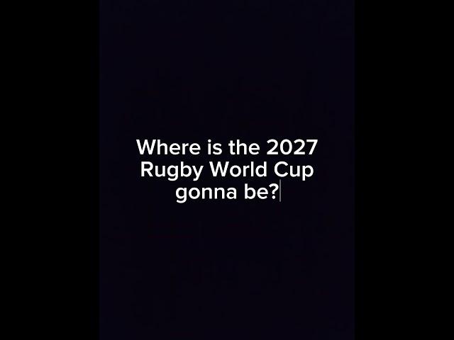 WHERE will the 2027 RWC be hosted?#rugby #worldcup #shorts