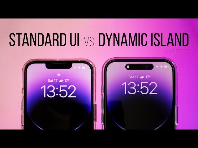 iPhone 14 Pro Dynamic Island vs Notch | Standard UI