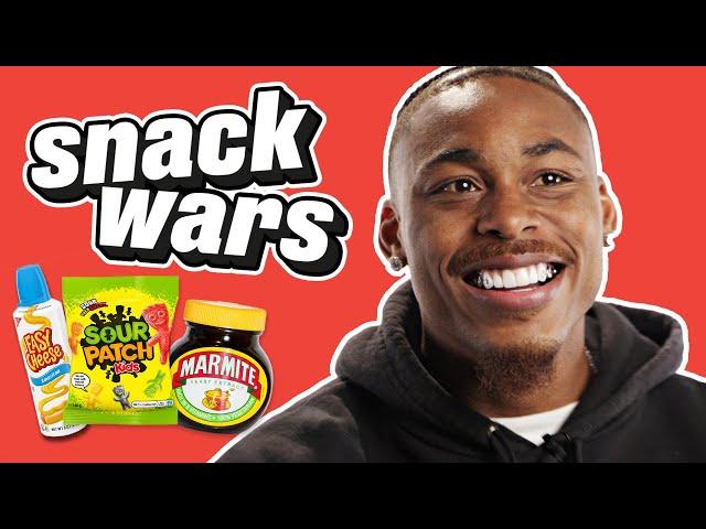 NFL Star Justin Jefferson Rates British And American Food | Snack Wars