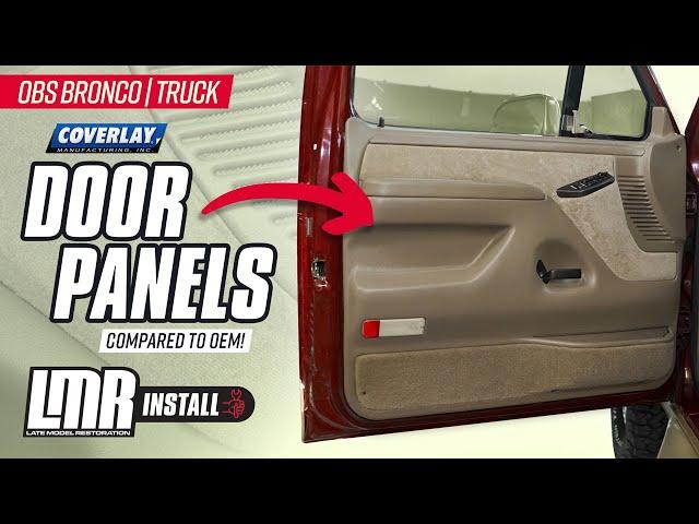 Ford OBS Bronco & Truck: Coverlay Door Panels - How To Install & Comparison to OEM