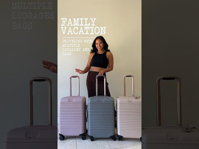 Traveling Hacks | traveling with multiple luggage and bags #travel #luggage #familytravel #familyof5