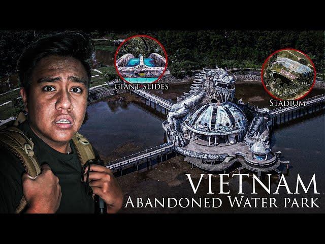 Exploring the World's Biggest Abandoned Waterpark! (security came)