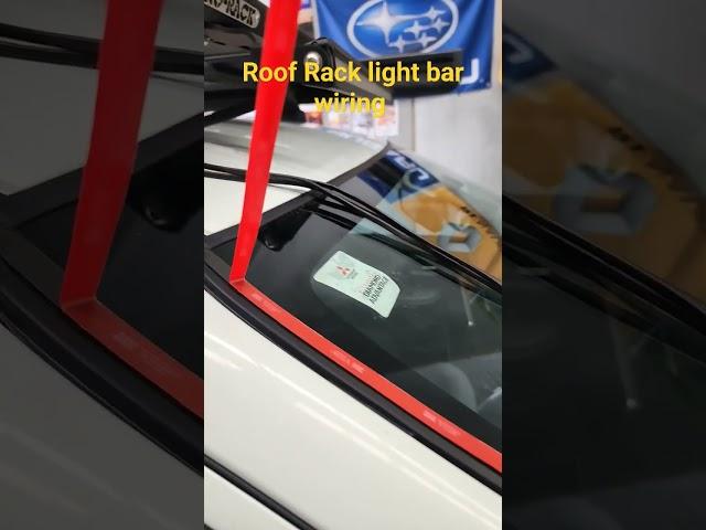 How to hide Roof Rack Light Bar Wiring