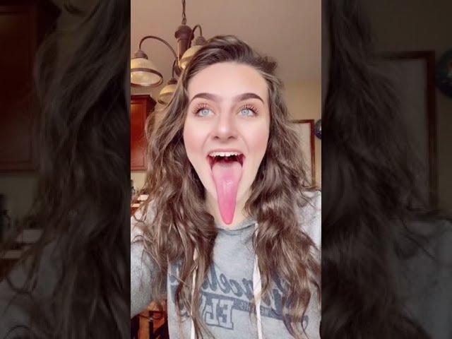 Girls with long tongues videos 1