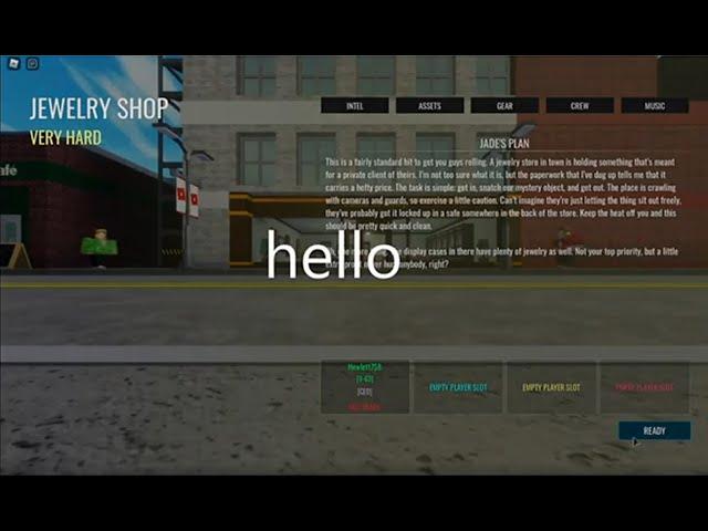 How to stealth the jewellery shop in notoriety ( normal - very hard ) Roblox