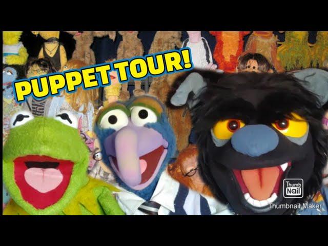 INCREDIBLE PUPPET COLLECTION TOUR! KERMIT THE FROG, DISNEY PUPPETS, & MORE ! | JustinTalksPuppets