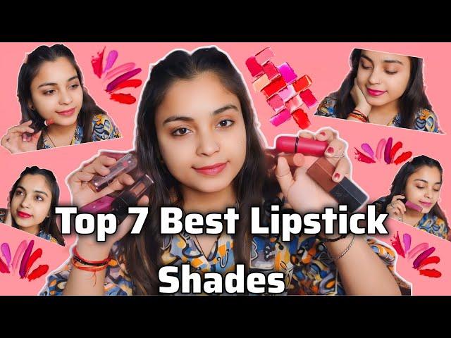 Top 7 *Cheapest* Lipsticks Under Rs. 200 | Nude, Pink, Red, Brown | Shades For ALL SKIN TONES