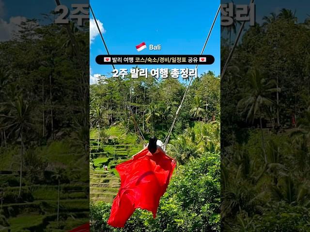 2주 발리 여행 코스 총정리 자세한 내용은 설명 더보기‼️ #발리 #발리여행 #발리브이로그 #bali