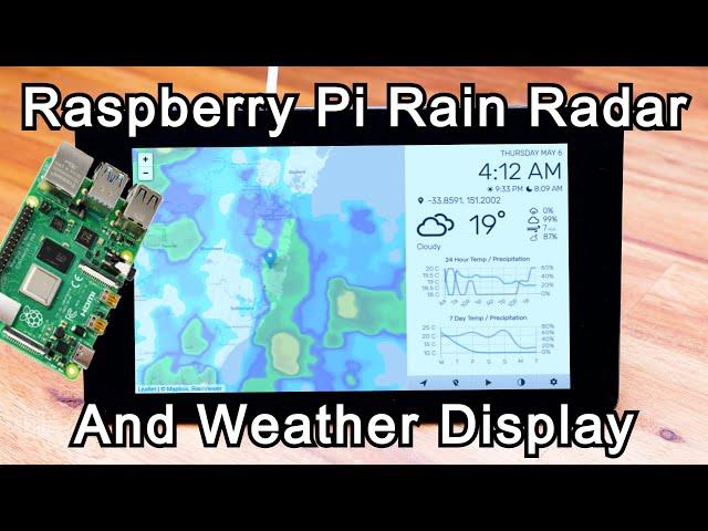 Raspberry Pi Rain Radar & Weather Dashboard