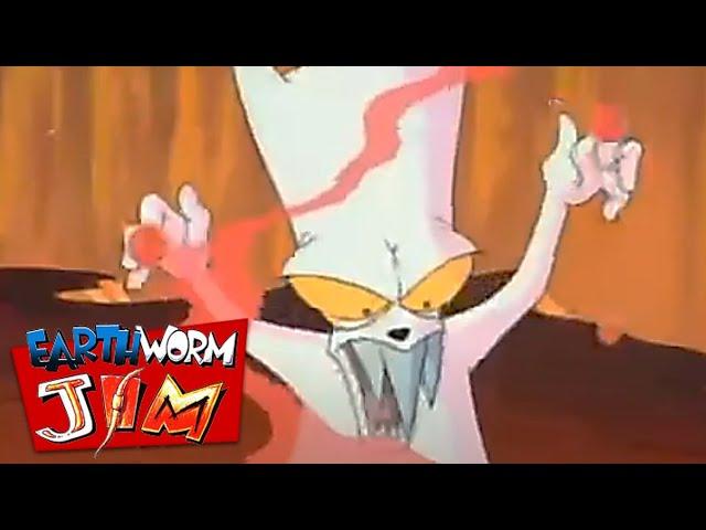 Evil the Cat Uncovers the Book’s Location | Earthworm Jim Cartoon | IntotheInvasion