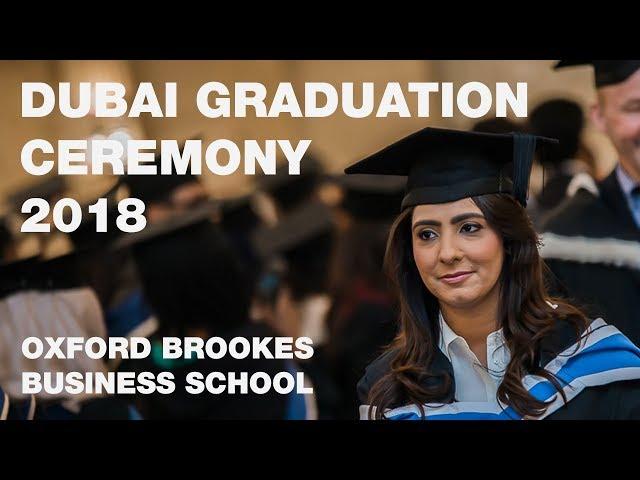 Dubai Graduation Ceremony 2018 | Oxford Brookes Business School