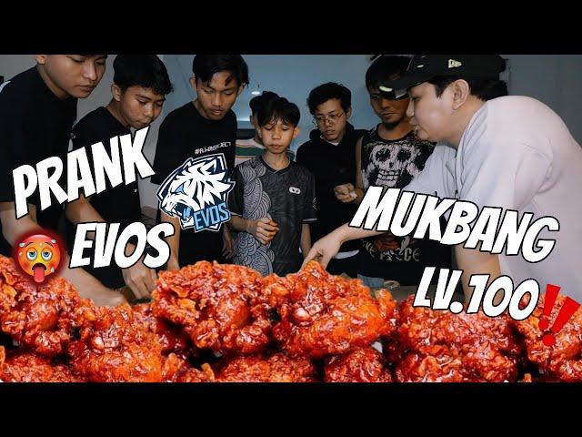 PRANK EVOS MUKBANG MAKAAAN PEDAS LV 100 SAMPE DOER !!!