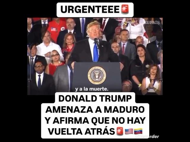 MADURO,  DONALD TRUMP VA POR TÍ, NO HAY VUELTA ATRÁS ACABARÁ CON EL COMUNISMO? 