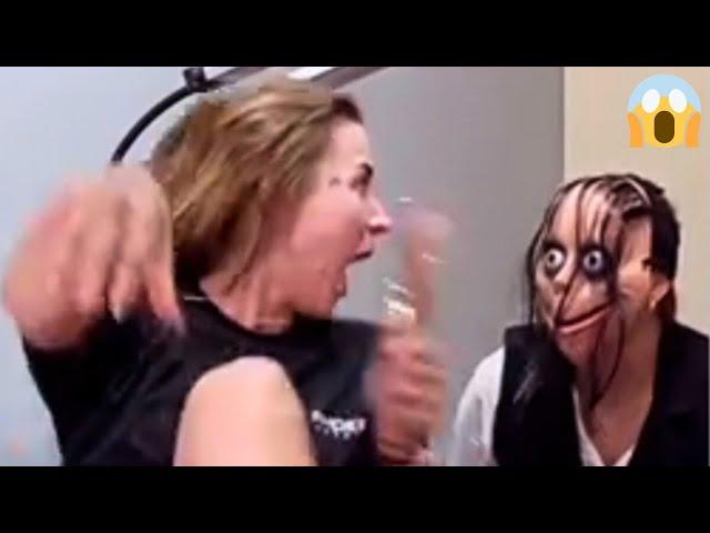 SCARECAM Pranks Reaction 2024  #87|Funny Scare Pranks/Jumpscare/Funny Videos//UltrascareImpressions/