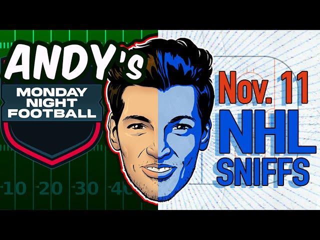 Andy's Best NFL + NHL Sniffs, Picks & Pirate Parlays 11/11/24 | MNF Dolphins-Rams