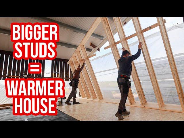 FRAMING GIANT STUD WALLS - Building our DIY Dream Home!