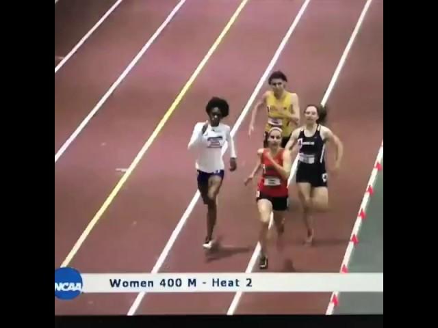 Wadeline Jonathas in the 400M Dash at 2017 NCAA Indoor Championship