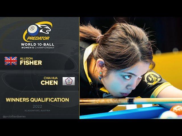 Allison Fisher vs. Chia Hua Chen ▸ Predator World Women’s 10-Ball Championship