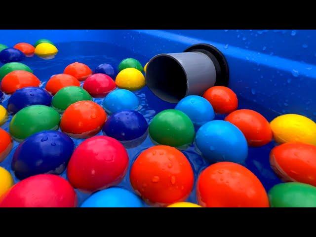 Water Marble Run PVC Tunnel Cannon x Handmade Wooden Slider #6