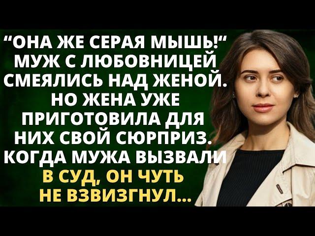 Она серая мышь - муж с любовницей смеялись над женой. Но жена уже приготовила для них свой сюрприз..