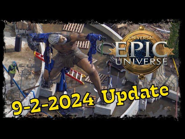 Labor Day Universal Epic Universe Construction Update 9-2-2024