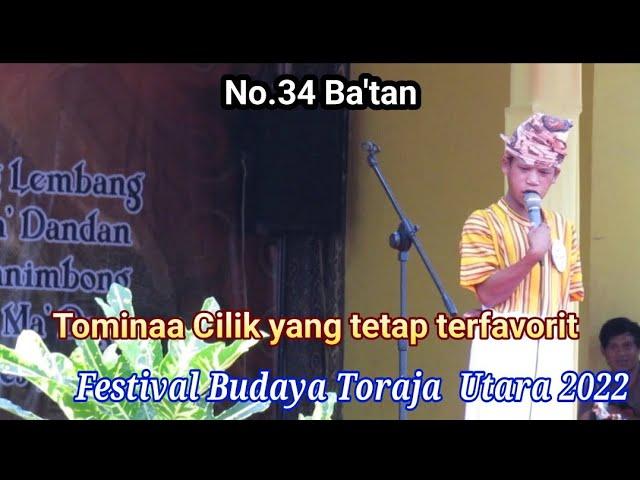 Ba'Tan...Tetap Idola||Sastra Toraja||Gora" mali'||Festival  Budaya Toraja Utara 2022