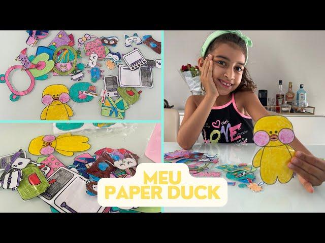 MEU PAPER DUCK E ACESSÓRIOS- Paper duck routine #paperduck