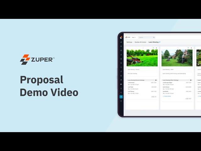 A Demo of Zuper's Proposal Feature for Mastering Efficiency