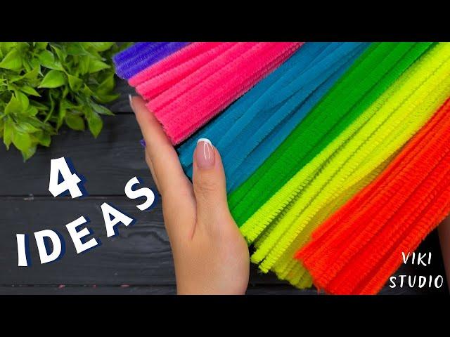 4 Craft Ideas from Pipe Cleaner Chenille Stems Decoration Ideas