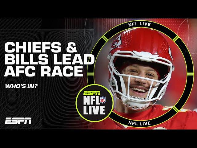 FATAL FLAW  Chiefs & Bills lead the AFC Playoff race, but WHO'S IN?  | NFL Live