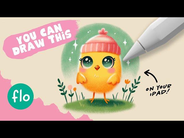 Easy Drawing Tutorial for Procreate - Drawing a Cute Chick!