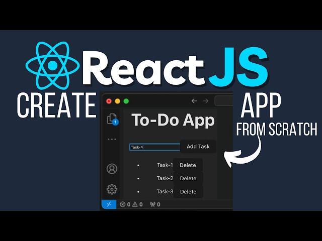  ReactJS from Scratch! Learn to Build a ToDo App in ReactJS from Start to Finish 