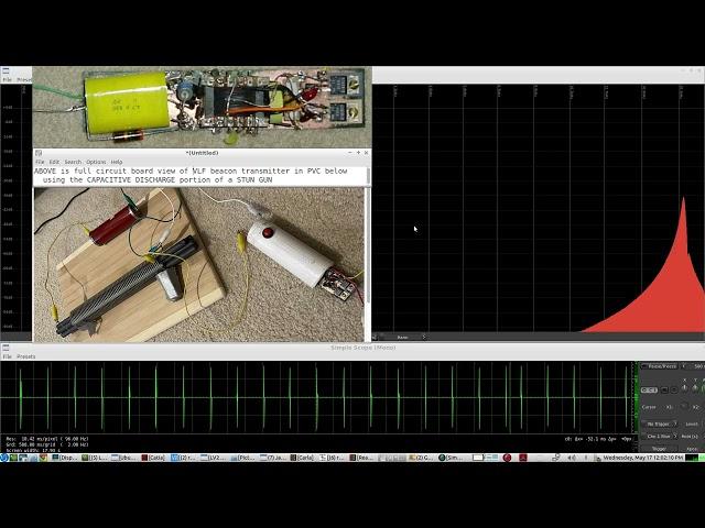 VLF CAVE RADIO beacon transmitter using CAPACITIVE DISCHARGE through a tuned resonant high Q antenna