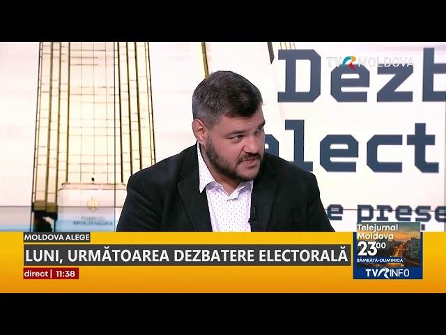 Dezbatere electorală dintre candidații la funcția de președinte, Maia Sandu și Alexandr Stoianoglo