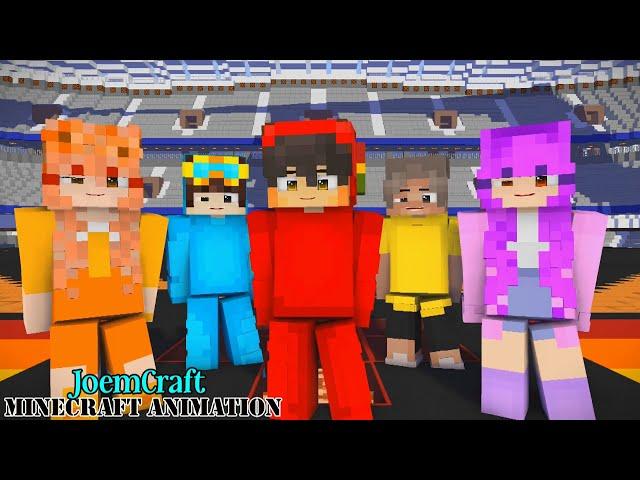 CASH, SHADY, NICO,MIA, ZOEY | GOMY GOMY DANCE | SHUFFLE DANCE | CHICKEN WINGS - Minecraft Animation