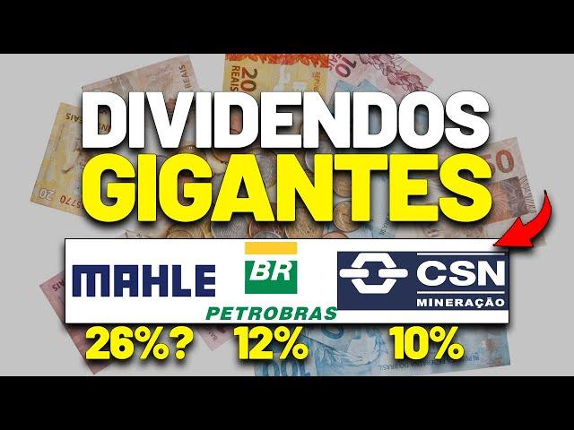 MAIS DE 10% DE DIVIDEND EM YIELD NESSAS 3 AÇÕES: CSN Mineração, Petrobras e Mahle CMIN3 PETR4 LEVE3