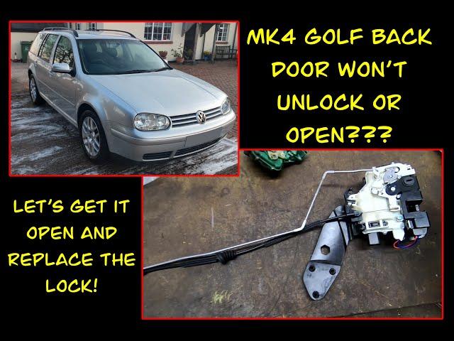 Golf 4 rear door wont open? Lets fix it.