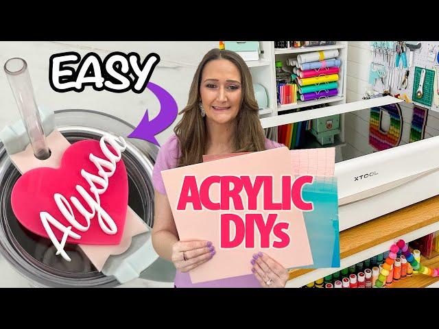 Easy Acrylic DIYs! Turn your crafts into $$$ with the xTool P2 CO2 Laser Machine